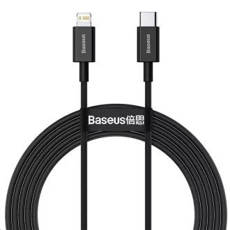 Baseus Superior Series Schnellladekabel Typ-C / Lightning 20W 2m schwarz