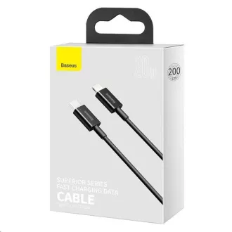 Baseus Superior Series Schnellladekabel Typ-C / Lightning 20W 2m schwarz