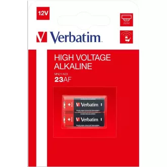 VERBATIM Alkaline Batterien 23AF (MN21 / A23 / 23AE) 12V 2 Pk VERBATIM Alkaline Batterien 23AF (MN21 / A23 / 23AE) 12V 2 Pk