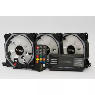 1stCOOL Fan KIT AURA EVO 4 ARGB, 3x HEXA2 Lüfter   ARGB Controller   Fernbedienung