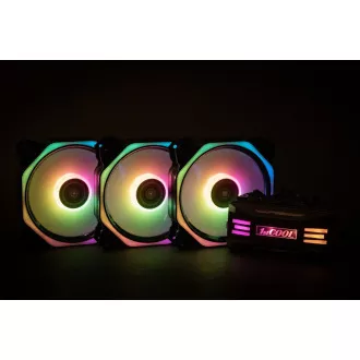 1stCOOL Fan KIT AURA EVO 4 ARGB, 3x HEXA2 Lüfter   ARGB Controller   Fernbedienung