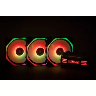 1stCOOL Fan KIT AURA EVO 4 ARGB, 3x HEXA2 Lüfter   ARGB Controller   Fernbedienung