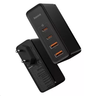 Baseus GaN2 Für Schnellladeadapter 2x Typ-C + 2x USB-A 100W schwarz Baseus GaN2 Für Schnellladeadapter 2x Typ-C + 2x USB-A 100W schwarz