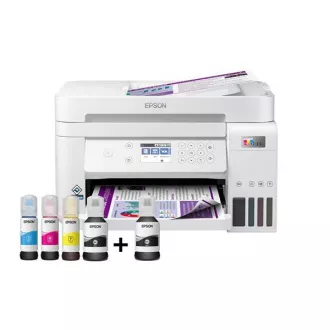 EPSON Drucker EcoTank L6276, 3in1, A4, 1200x4800dpi, 33ppm, USB, Wi-Fi, LAN, weiß, 5 Jahre Garantie nach kostenloser Registrierung