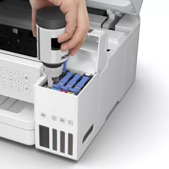 EPSON Drucker EcoTank L6276, 3in1, A4, 1200x4800dpi, 33ppm, USB, Wi-Fi, LAN, weiß, 5 Jahre Garantie nach kostenloser Registrierung