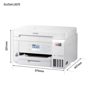 EPSON Drucker EcoTank L6276, 3in1, A4, 1200x4800dpi, 33ppm, USB, Wi-Fi, LAN, weiß, 5 Jahre Garantie nach kostenloser Registrierung