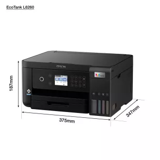 EPSON Drucker EcoTank L6260, 3in1, A4, 1200x4800, 33ppm, USB, Wi-Fi, LAN, 5 Jahre kostenlose Garantie nach Registrierung