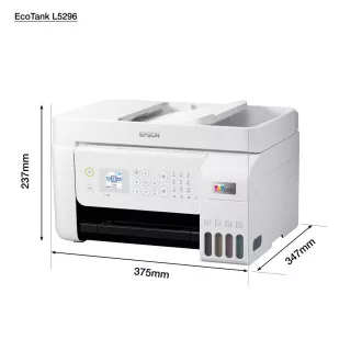 EPSON Drucker EcoTank L5296, 4in1, A4, 1440x5760dpi, 33ppm, USB, Wi-Fi, LAN, weiß