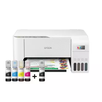 EPSON Drucker EcoTank L3256, 3in1, A4, 1440x5760dpi, 33ppm, USB, Wi-Fi, weiß EPSON Drucker EcoTank L3256, 3in1, A4, 1440x5760dpi, 33ppm, USB, Wi-Fi, weiß