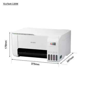 EPSON Drucker EcoTank L3256, 3in1, A4, 1440x5760dpi, 33ppm, USB, Wi-Fi, weiß EPSON Drucker EcoTank L3256, 3in1, A4, 1440x5760dpi, 33ppm, USB, Wi-Fi, weiß