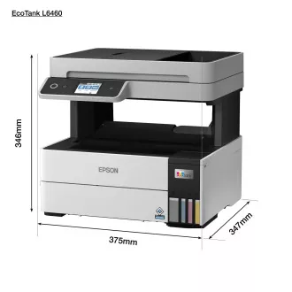 EPSON Druckertinte EcoTank L6460, 3in1, A4, 1200x4800dpi, 37ppm, USB, Duplex, 5 Jahre Garantie nach kostenloser Registrierung