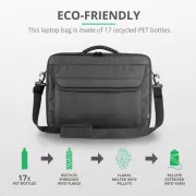 TRUST 15,6 "Atlanta Tragetasche ECO Notebooktasche