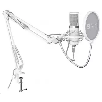 SPC Gear Mikrofon SM950 Onyx Weiß / Kabelgebunden / Streaming / Pop-Filter / Anti-Shake / USB-Halter / Weiß SPC Gear Mikrofon SM950 Onyx Weiß / Kabelgebunden / Streaming / Pop-Filter / Anti-Shake / USB-Halter / Weiß