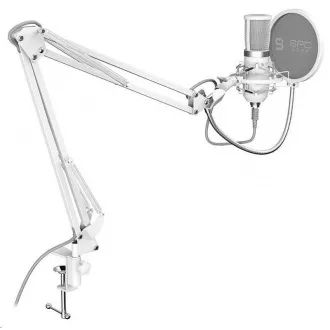 SPC Gear Mikrofon SM950 Onyx Weiß / Kabelgebunden / Streaming / Pop-Filter / Anti-Shake / USB-Halter / Weiß SPC Gear Mikrofon SM950 Onyx Weiß / Kabelgebunden / Streaming / Pop-Filter / Anti-Shake / USB-Halter / Weiß