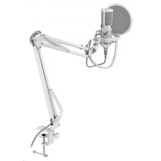 SPC Gear Mikrofon SM950 Onyx Weiß / Kabelgebunden / Streaming / Pop-Filter / Anti-Shake / USB-Halter / Weiß SPC Gear Mikrofon SM950 Onyx Weiß / Kabelgebunden / Streaming / Pop-Filter / Anti-Shake / USB-Halter / Weiß