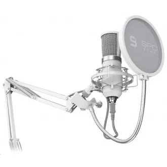 SPC Gear Mikrofon SM950 Onyx Weiß / Kabelgebunden / Streaming / Pop-Filter / Anti-Shake / USB-Halter / Weiß SPC Gear Mikrofon SM950 Onyx Weiß / Kabelgebunden / Streaming / Pop-Filter / Anti-Shake / USB-Halter / Weiß