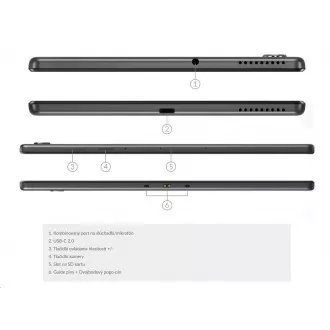 LENOVO Tab M10 FHD Plus-Helio P22T, 10.3" FHD touch, 4GB, 128GB, 4G LTE, IMG PowerVR GE8320 GPU, cam, grau, Android 9, 2Y LENOVO Tab M10 FHD Plus-Helio P22T, 10.3" FHD touch, 4GB, 128GB, 4G LTE, IMG PowerVR GE8320 GPU, cam, grau, Android 9, 2Y