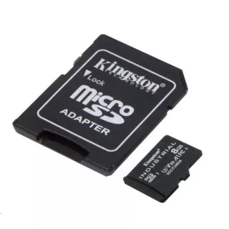 Kingston 8 GB microSDHC Industrie C10 A1 pSLC-Karte + SD-Adapter