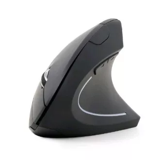 GEMBIRD Maus MUSW-ERGO-01, vertikal, kabellos, USB-Empfänger, schwarz