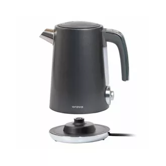 ORAVA Delux-1 Wasserkocher, 2200 W, 1,7 l, Temperaturregelung, Abschaltautomatik, Edelstahl schwarz ORAVA Delux-1 Wasserkocher, 2200 W, 1,7 l, Temperaturregelung, Abschaltautomatik, Edelstahl schwarz