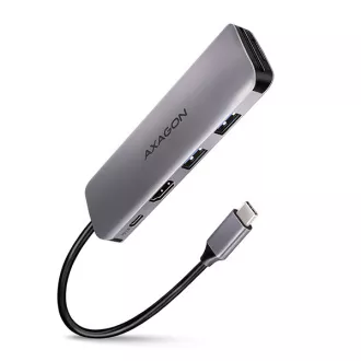 AXAGON HMC-5, USB 3.2 Gen 1 Hub, Anschlüsse 2x USB-A, HDMI, SD/microSD Slot, PD 100W, Kabel USB-C 20cm AXAGON HMC-5, USB 3.2 Gen 1 Hub, Anschlüsse 2x USB-A, HDMI, SD/microSD Slot, PD 100W, Kabel USB-C 20cm
