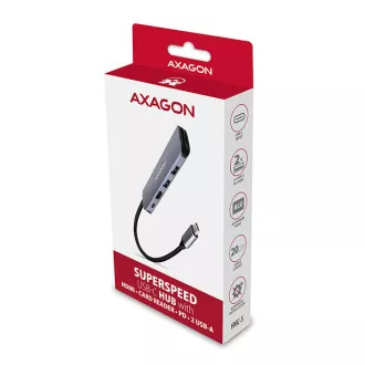 AXAGON HMC-5, USB 3.2 Gen 1 Hub, Anschlüsse 2x USB-A, HDMI, SD/microSD Slot, PD 100W, Kabel USB-C 20cm AXAGON HMC-5, USB 3.2 Gen 1 Hub, Anschlüsse 2x USB-A, HDMI, SD/microSD Slot, PD 100W, Kabel USB-C 20cm