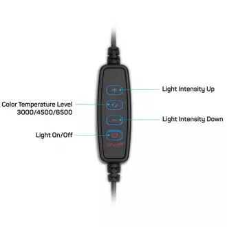 CONNECT IT Selfie12Ring rund 12" LED-Licht + Stativ 2, 1 m