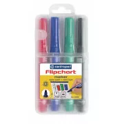Marker Centropen 8550/4 für Flipchart 4 Farben zylindrische Spitze 2,5 mm