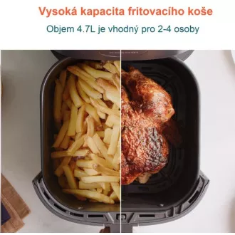 Cosori L501 PRO 4.7L - Heißluftfritteuse   5x Spieße und Grill. Grill