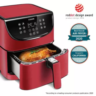 Cosori CP158-AF PREMIUM - 5,5L Heißluftfritteuse 5x Spieße und Grill. Rost, rot Cosori CP158-AF PREMIUM - 5,5L Heißluftfritteuse 5x Spieße und Grill. Rost, rot