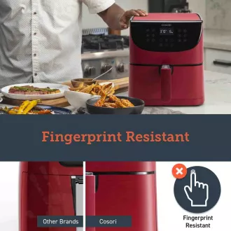 Cosori CP158-AF PREMIUM - 5,5L Heißluftfritteuse 5x Spieße und Grill. Rost, rot Cosori CP158-AF PREMIUM - 5,5L Heißluftfritteuse 5x Spieße und Grill. Rost, rot