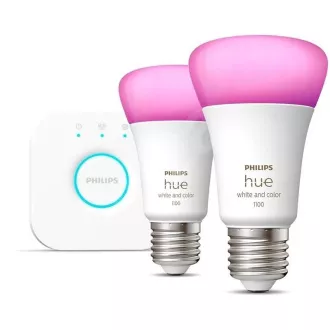 Philips Hue White and Color Ambiance 9W 1100 E27 kleines Starterkit Philips Hue White and Color Ambiance 9W 1100 E27 kleines Starterkit