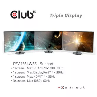 Club3D Dockingstation USB-C 14v1, 1xDP, 1xHDMI, 1xVGA, 2xUSB-C, 5xUSB, SD-Kartenleser, schwarz