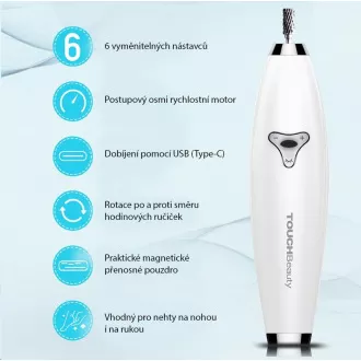 TOUCHBeauty 1733 Maniküre und Pediküre Schleifmaschine 6in1