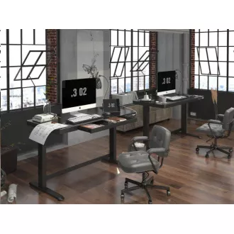 Delso WORKSTATION Elektrisch höhenverstellbarer Tisch schwarz Delso WORKSTATION Elektrisch höhenverstellbarer Tisch schwarz