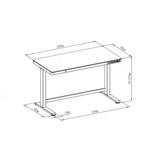 Delso WORKSTATION Elektrisch höhenverstellbarer Tisch schwarz Delso WORKSTATION Elektrisch höhenverstellbarer Tisch schwarz
