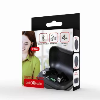 GEMBIRD Kopfhörer FitEar-X300B, Bluetooth, TWS, schwarz