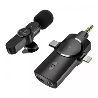 Viking Funkmikrofon mit M360 Clip, USB-C / Lightning / 3,5 mm Klinkenanschluss Viking Funkmikrofon mit M360 Clip, USB-C / Lightning / 3,5 mm Klinkenanschluss