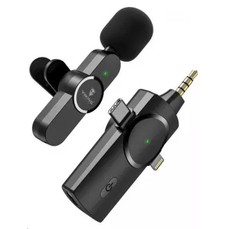 Viking Funkmikrofon mit M360 Clip, USB-C / Lightning / 3,5 mm Klinkenanschluss Viking Funkmikrofon mit M360 Clip, USB-C / Lightning / 3,5 mm Klinkenanschluss