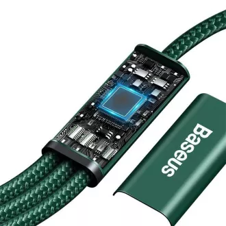 Baseus Rapid Series Lade-/Datenkabel 3in1 Typ-C/ (Micro USB   Lightning PD 20W   USB-C) 1.5m grün
