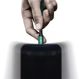 Baseus Rapid Series Lade-/Datenkabel 3in1 Typ-C/ (Micro USB   Lightning PD 20W   USB-C) 1.5m grün