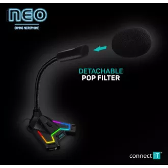 CONNECT IT NEO RGB ProMIC Mikrofon, schwarz