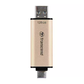 TRANSCEND Flash Disk 128GB JetFlash®930C, TLC, USB 3.2 / USB Typ C (R: 420 / B: 400 MB / s) schwarz