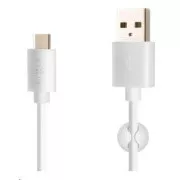 FIXED Daten- und Ladekabel, USB-A -> USB-C, 20 W, Länge 1 m, weiß