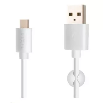 FIXED Daten- und Ladekabel, USB-A -> USB-C, 20 W, Länge 2 m, weiß