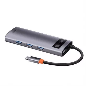 Baseus Metal Gleam Series 5in1 HUB Typ-C (USB-C PD 100W, 3* USB 3.0, HDMI) grau Baseus Metal Gleam Series 5in1 HUB Typ-C (USB-C PD 100W, 3* USB 3.0, HDMI) grau