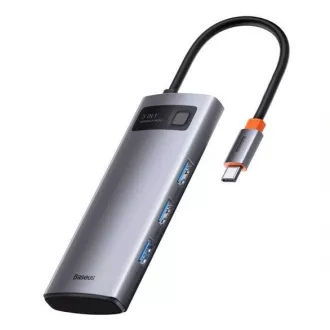 Baseus Metal Gleam Series 5in1 HUB Typ-C (USB-C PD 100W, 3* USB 3.0, HDMI) grau Baseus Metal Gleam Series 5in1 HUB Typ-C (USB-C PD 100W, 3* USB 3.0, HDMI) grau