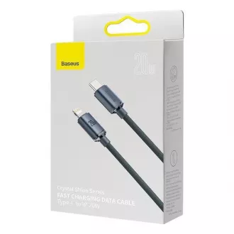 Baseus Crystal Shine Series USB-C Lightning 20W 1, 2m Datenkabel, schwarz Baseus Crystal Shine Series USB-C Lightning 20W 1, 2m Datenkabel, schwarz