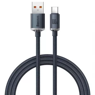 Baseus Crystal Shine Serie USB-A/USB-C 100W 1, 2m Lade-/Datenkabel, schwarz