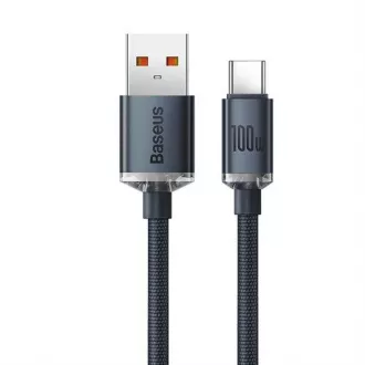 Baseus Crystal Shine Serie USB-A/USB-C 100W 1, 2m Lade-/Datenkabel, schwarz
